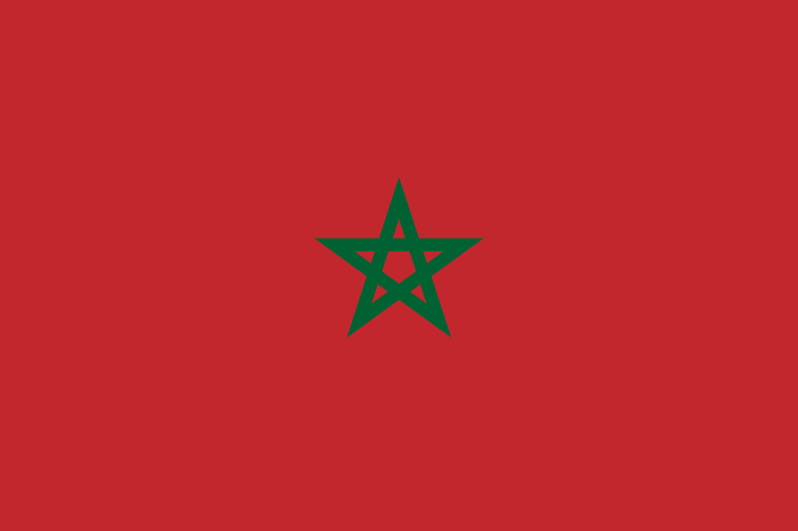 Obraz flagi stanu państwa Maroko - w rozdzielczości 1640x1093 - Afryka