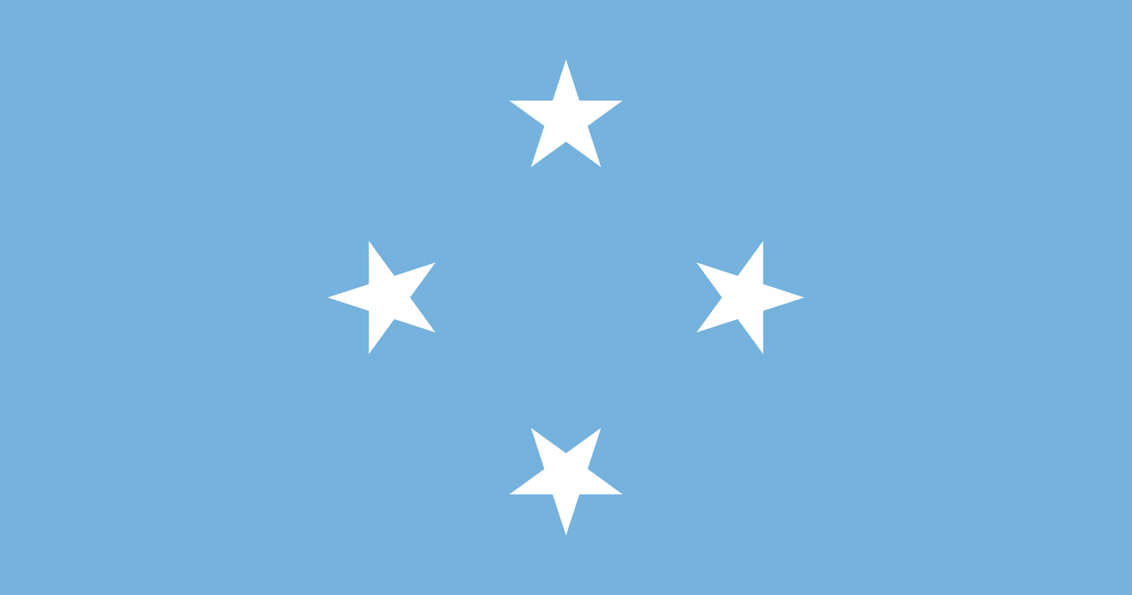 Obraz flagi stanu państwa Mikronezja z - w rozdzielczości 1640x863 - Oceania