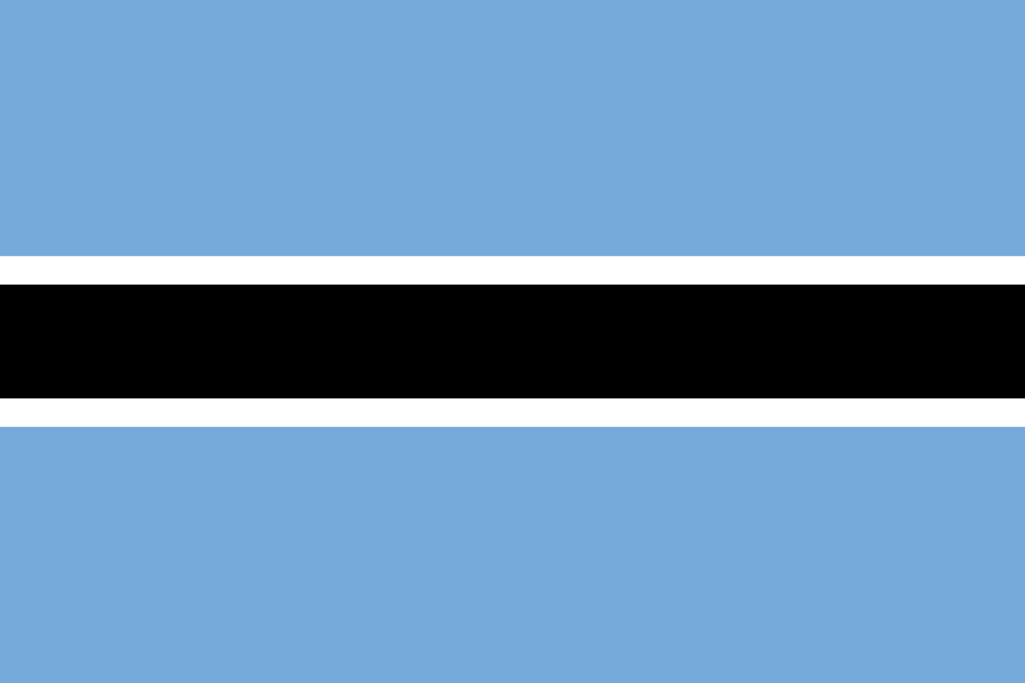 Obraz flagi stanu państwa Botswana - w rozdzielczości 2030x1353 - Afryka
