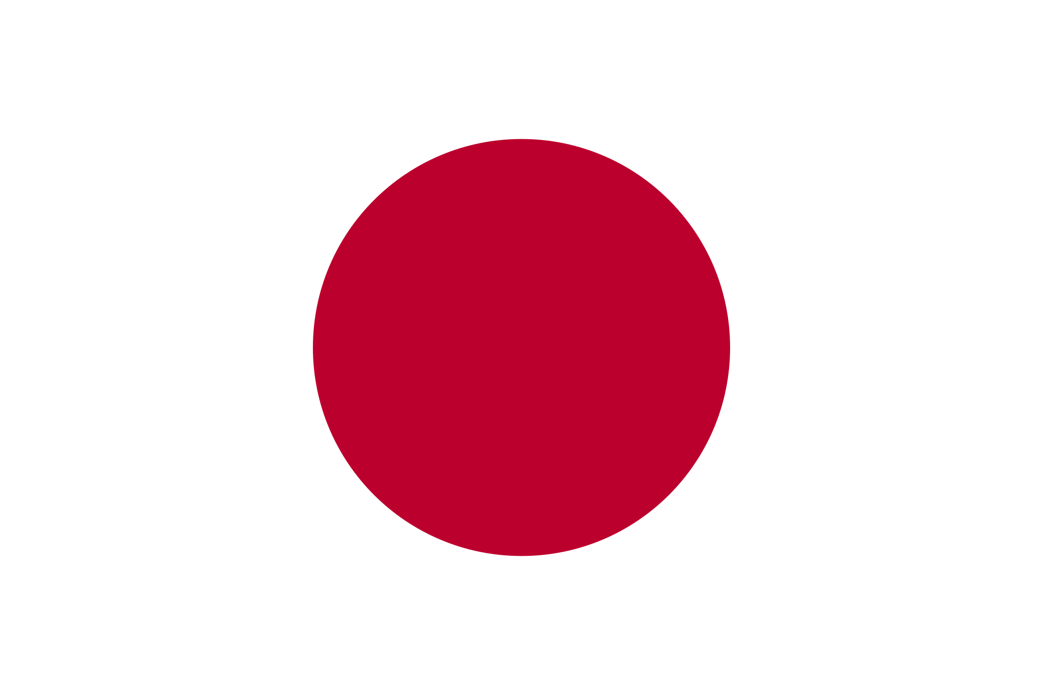 Obraz flagi stanu państwa Japonia - w rozdzielczości 2030x1353 - Azja Wschodnia