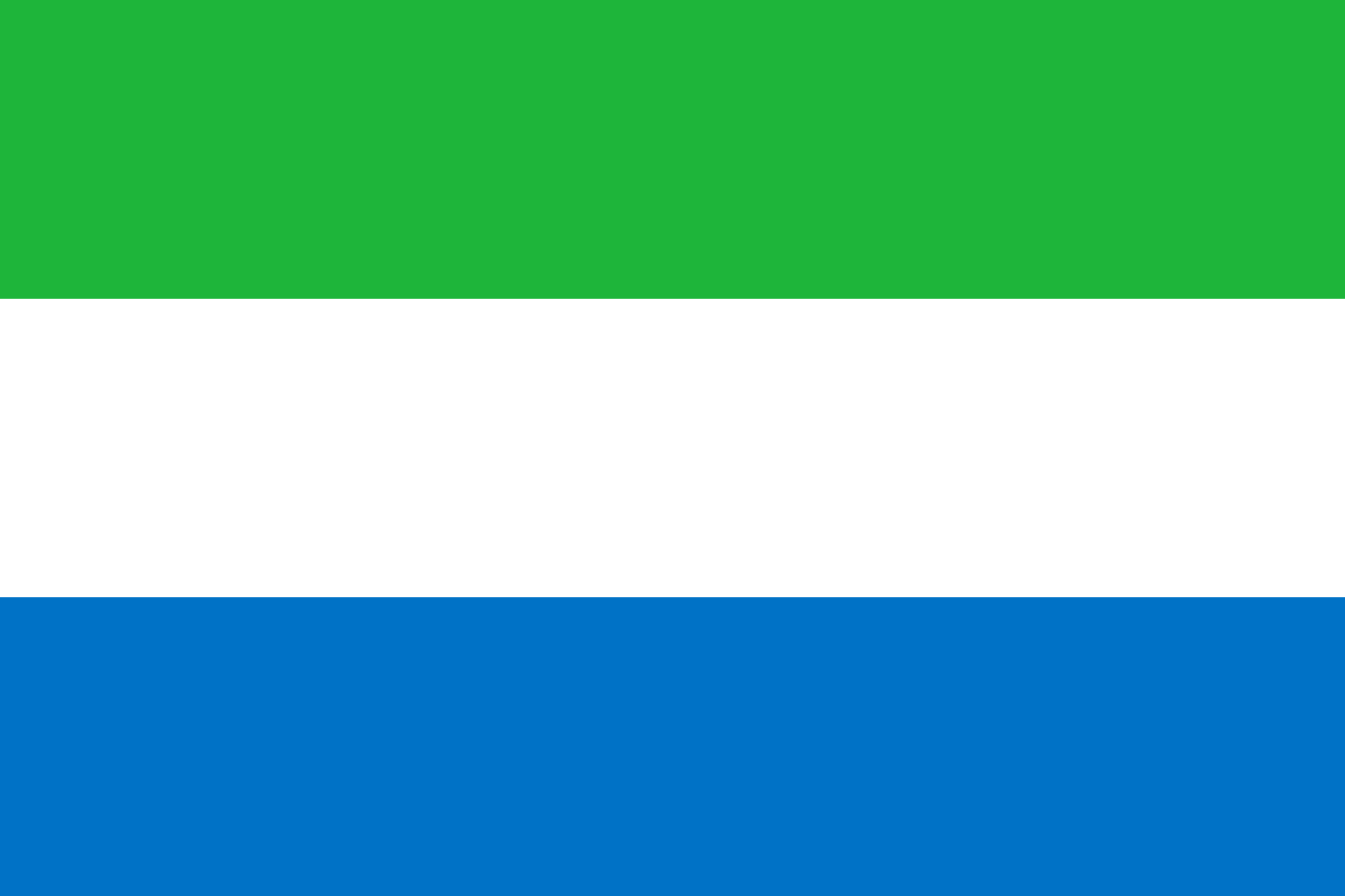 Obraz flagi stanu państwa Sierra Leone - w rozdzielczości 2030x1353 - Afryka Obraz flagi stanu państwa Sierra Leone - w rozdzielczości 2030x1353 - Afryka