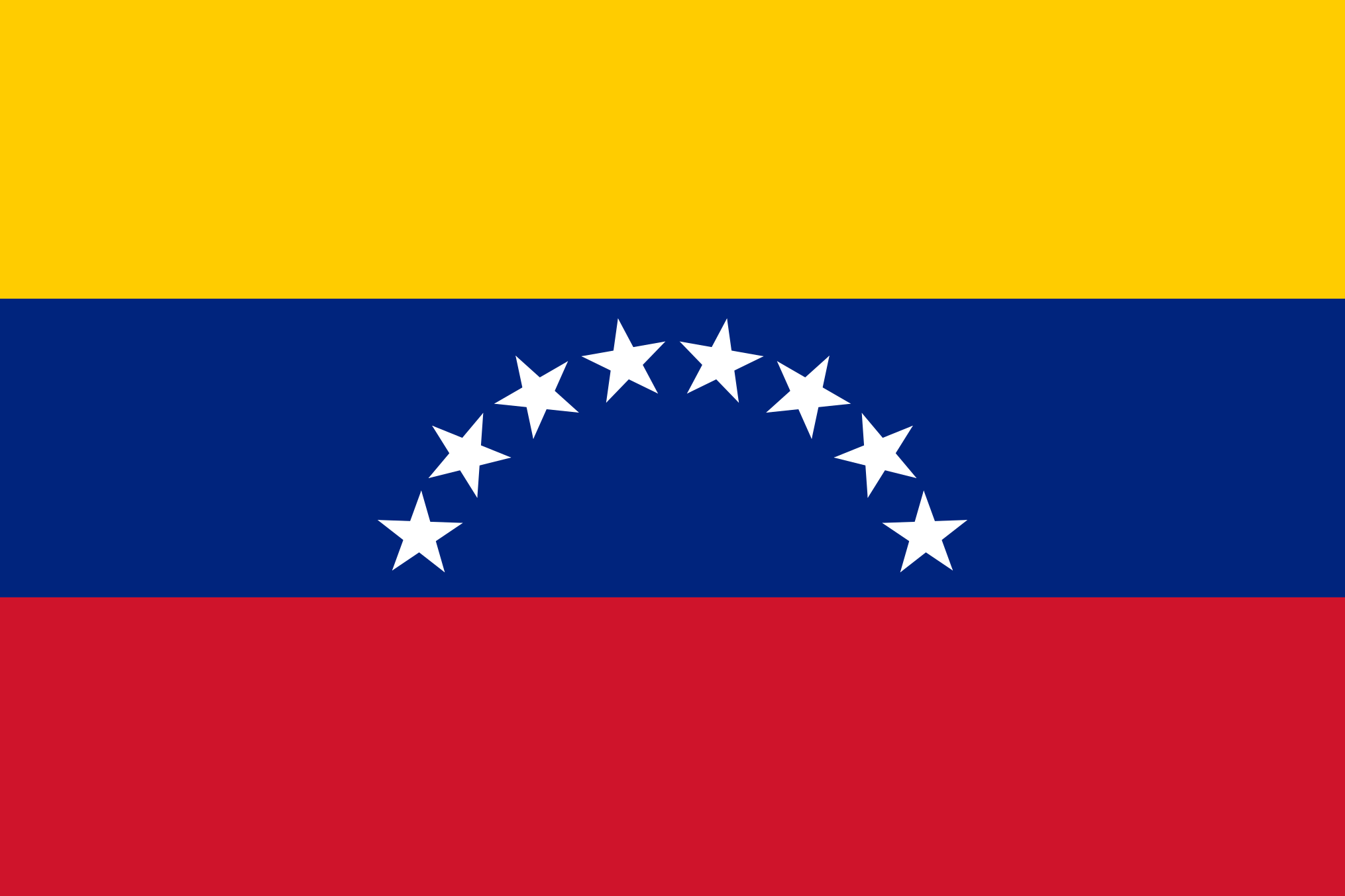 Obraz flagi stanu państwa Wenezuela - w rozdzielczości 2030x1353 - Ameryka Południowa Obraz flagi stanu państwa Wenezuela - w rozdzielczości 2030x1353 - Ameryka Południowa