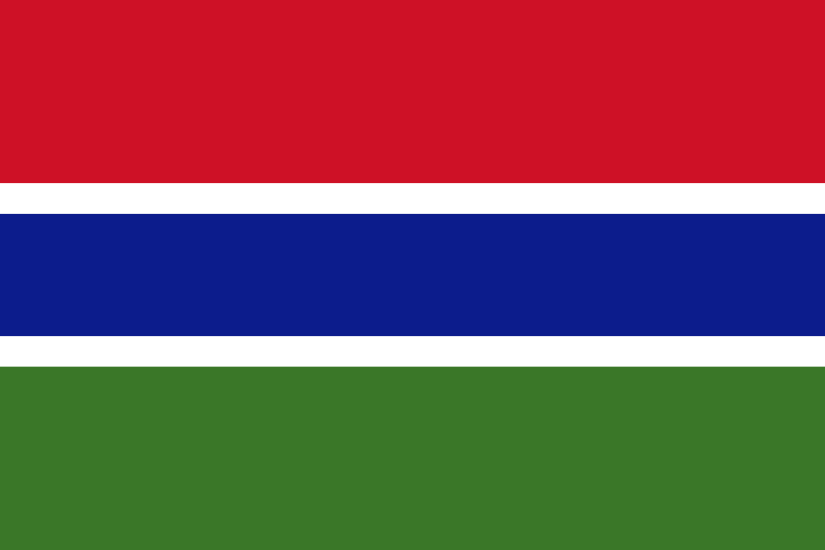 Obraz flagi stanu państwa Gambia, - w rozdzielczości 825x550 - Afryka