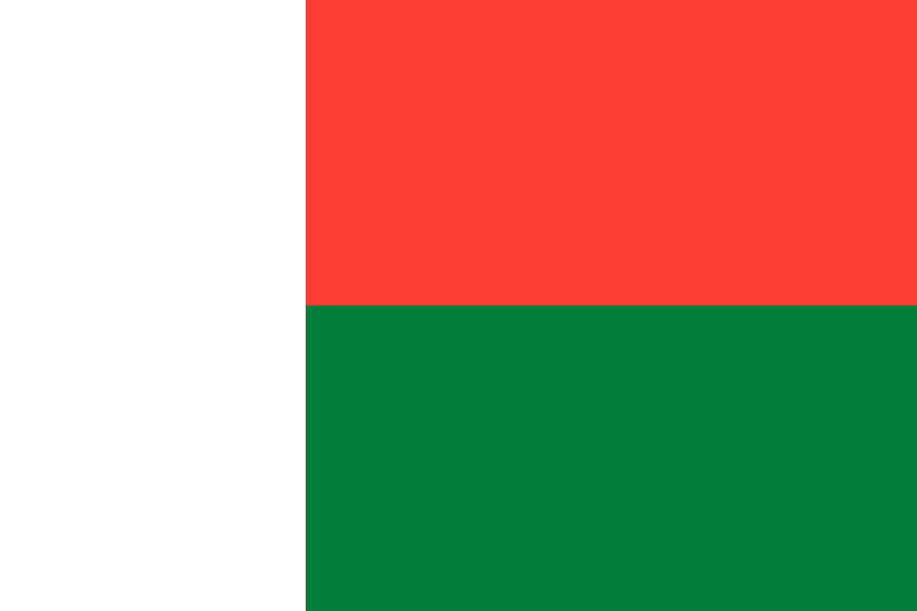 Obraz flagi stanu państwa Madagaskar - w rozdzielczości 825x550 - Afryka Obraz flagi stanu państwa Madagaskar - w rozdzielczości 825x550 - Afryka