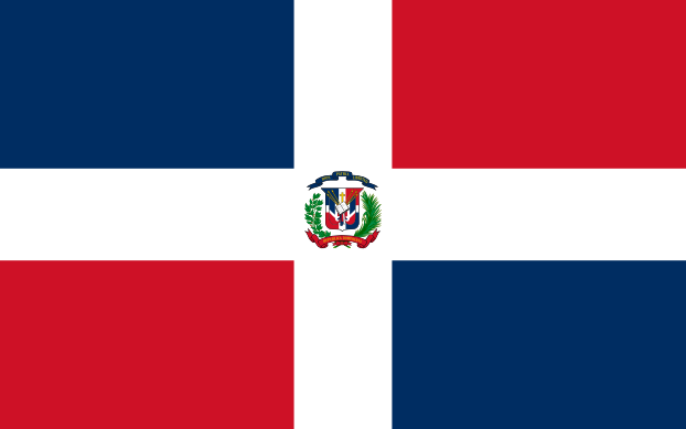 Dominikana | Flaga Dominikany | Ameryka Środkowa | flagi państw świata | Państwa bandery świata