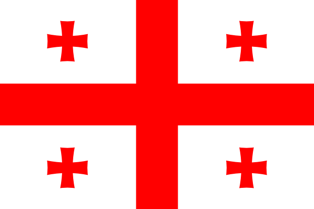 Gruzja | Flaga Gruzji | Środkowy Wschód | flagi państw świata | Państwa bandery świata