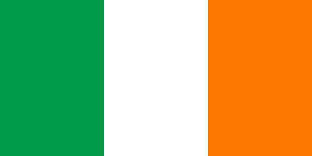Irlandia | Flaga Irlandii | Europa | flagi państw świata | Państwa bandery świata