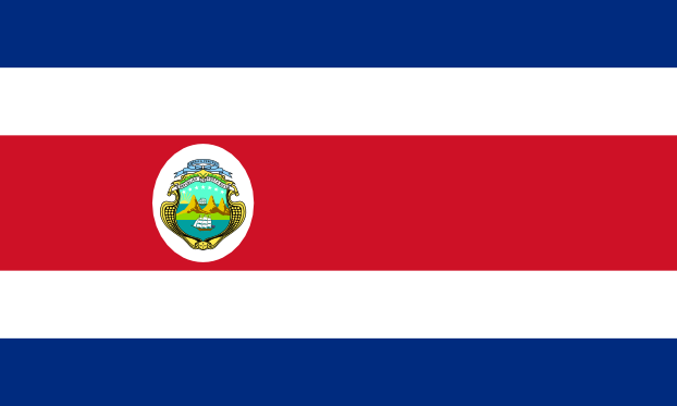 Kostaryka | Flaga Kostaryki | Ameryka Środkowa | flagi państw świata | Państwa bandery świata