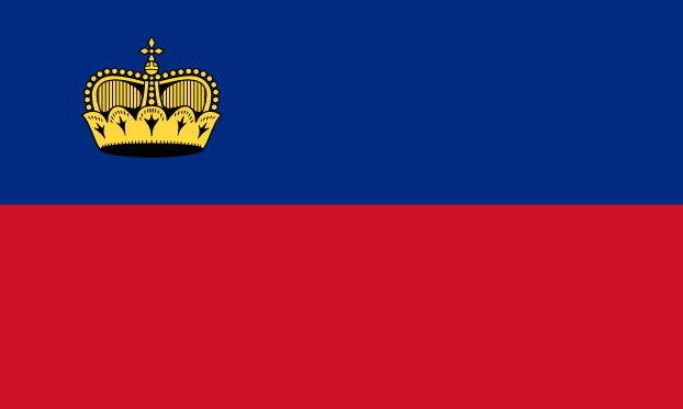 Liechtenstein | Flaga Liechtensteinu | Europa | flagi państw świata | Państwa bandery świata
