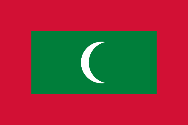Malediwy | Flaga Malediwów | Azja Południowa | flagi państw świata | Państwa bandery świata