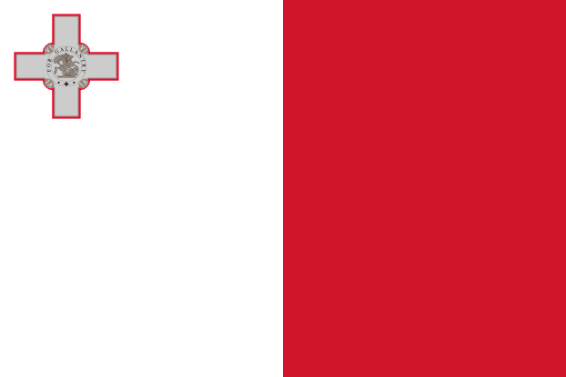 Malta | Flaga Malty | Europa | flagi państw świata | Państwa bandery świata