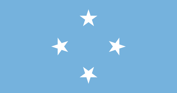 Mikronezja z | Flaga Mikronezja z | Oceania | flagi państw świata | Państwa bandery świata