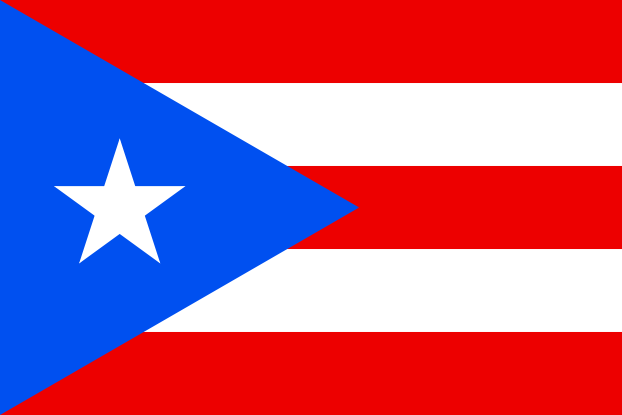 Puerto Rico | Flag of Puerto Rico | Ameryka Środkowa | flagi państw świata | Państwa bandery świata