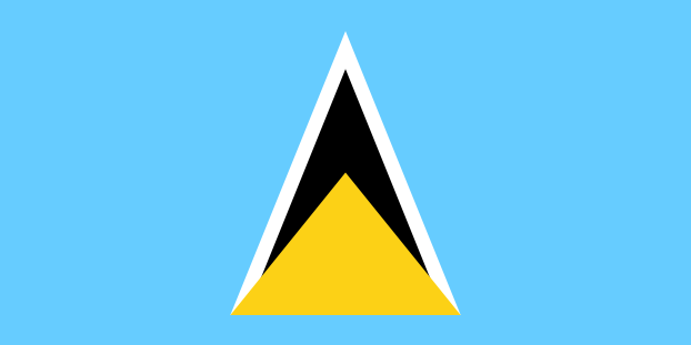 Saint Lucia | Flaga Saint Lucia | Ameryka Środkowa | flagi państw świata | Państwa bandery świata