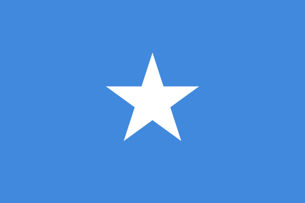 Somali | Flaga Somalii | Afryka | flagi państw świata | Państwa bandery świata