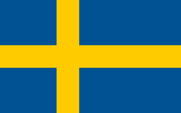 Szwecja | Flaga Szwecji | Europa | flagi państw świata | Państwa bandery świata