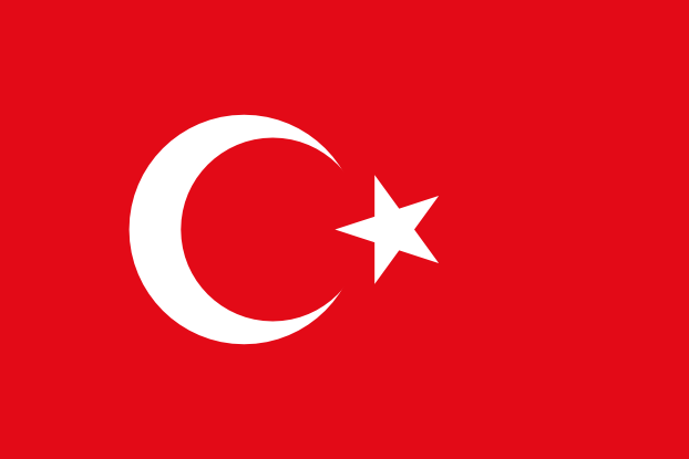 Turcja | Flaga Turcji | Środkowy Wschód | flagi państw świata | Państwa bandery świata
