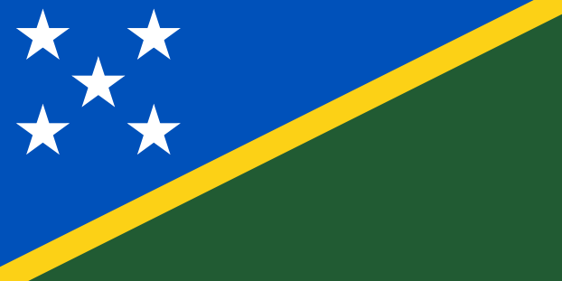 Wyspy Salomona | Flaga Wysp Salomona | Oceania | flagi państw świata | Państwa bandery świata